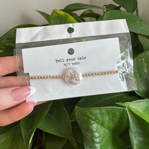 Tell Your Tale Gold Beaded Bracelet